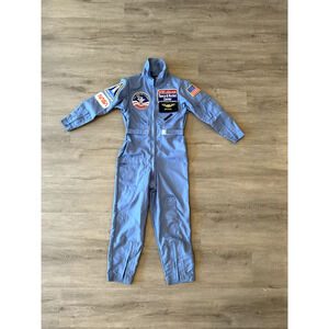 United States Space Camp Space Gear Kids Suit Blue Customizable Costume Jumpsuit